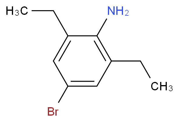 4-bromo-2,6-diethylaniline_分子结构_CAS_56746-19-1
