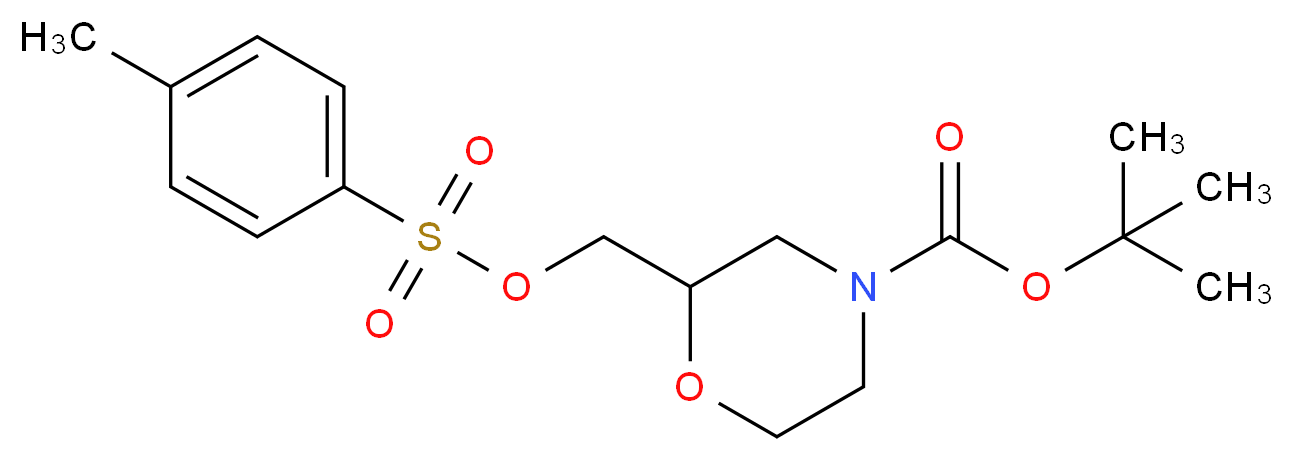 tert-Butyl 2-((tosyloxy)methyl)morpholine-4-carboxylate_分子结构_CAS_130546-33-7)