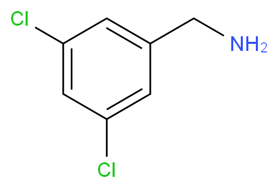 (3,5-dichlorophenyl)methanamine_分子结构_CAS_39989-43-0