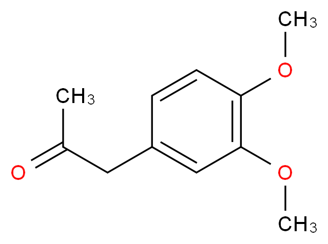 (3,4-DIMETHOXYPHENYL)ACETONE_分子结构_CAS_776-99-8)