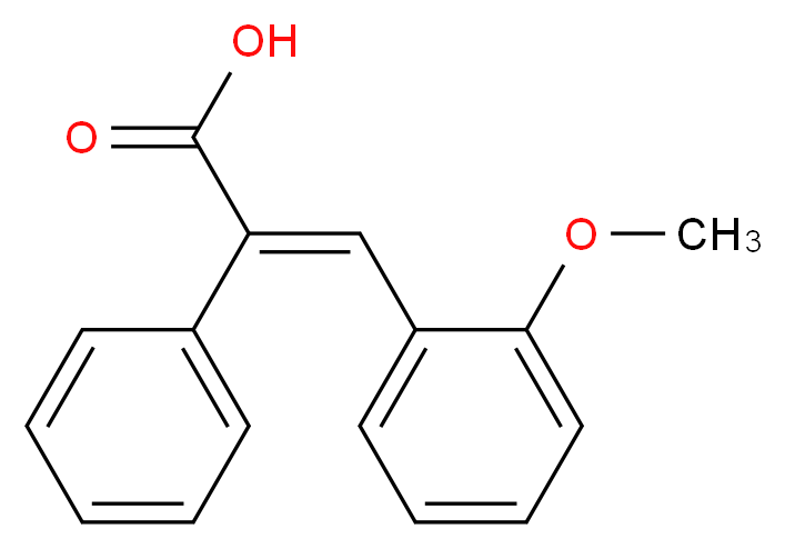 3-(2-Methoxyphenyl)-2-phenylacrylic acid_分子结构_CAS_20890-72-6)