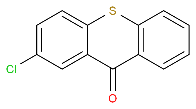 2-chloro-9H-thioxanthen-9-one_分子结构_CAS_86-39-5