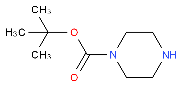 1-Boc-哌嗪_分子结构_CAS_57260-71-6)