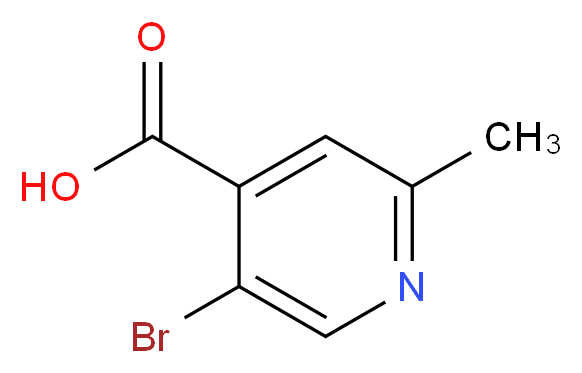 5-bromo-2-methylisonicotinic acid_分子结构_CAS_1060810-16-3)