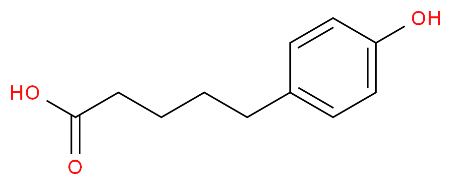 5-(4-hydroxyphenyl)pentanoic acid_分子结构_CAS_4654-08-4