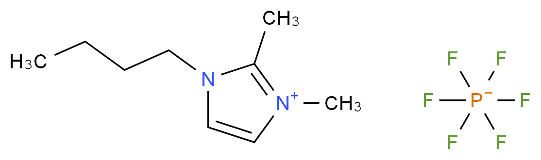 1-butyl-2,3-dimethyl-1H-imidazol-3-ium; hexafluoro-λ<sup>5</sup>-phosphanuide_分子结构_CAS_227617-70-1