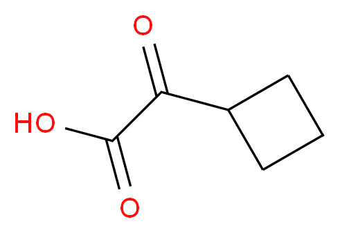 2-cyclobutyl-2-oxoacetic acid_分子结构_CAS_13884-85-0