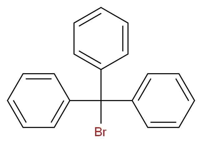 (bromodiphenylmethyl)benzene_分子结构_CAS_596-43-0