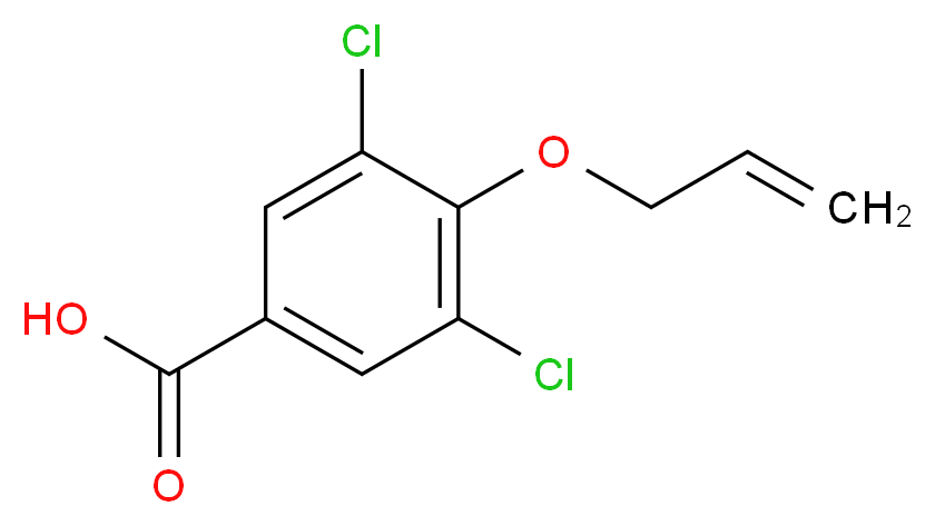 3,5-dichloro-4-(prop-2-en-1-yloxy)benzoic acid_分子结构_CAS_41727-45-1