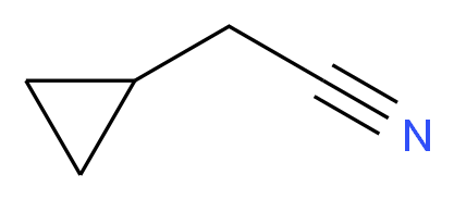2-cyclopropylacetonitrile_分子结构_CAS_6542-60-5