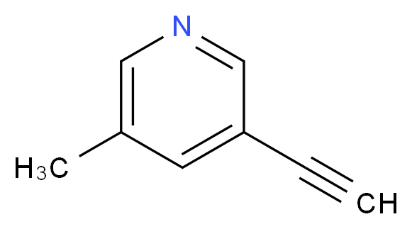 3-ethynyl-5-methylpyridine_分子结构_CAS_30413-53-7