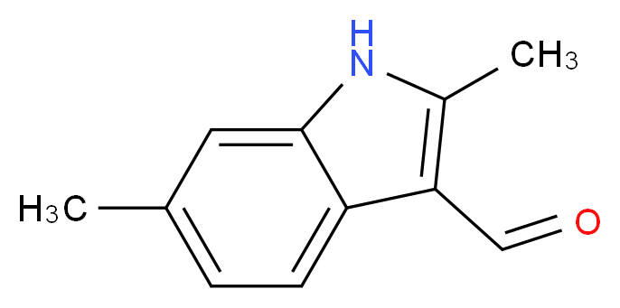 2,6-dimethyl-1H-indole-3-carbaldehyde_分子结构_CAS_728024-59-7