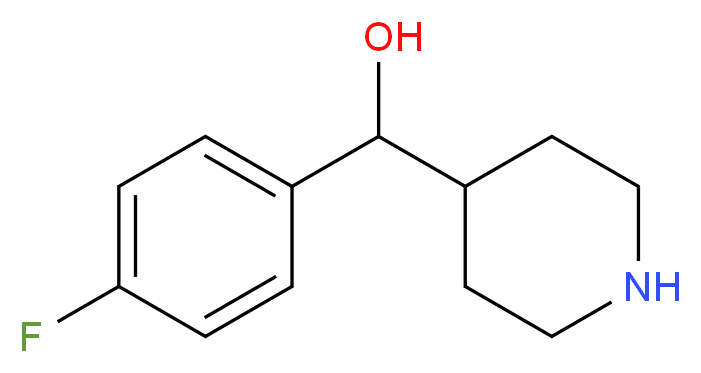 (4-Fluorophenyl)(piperidin-4-yl)methanol_分子结构_CAS_54924-33-3)