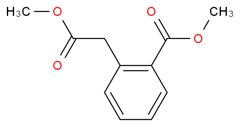 Methyl 2-(2-methoxy-2-oxoethyl)benzoate_分子结构_CAS_716-43-8)