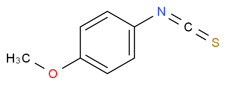 4-Methoxyphenyl isothiocyanate_分子结构_CAS_2284-20-0)