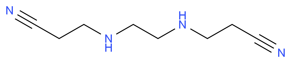 3-({2-[(2-cyanoethyl)amino]ethyl}amino)propanenitrile_分子结构_CAS_3217-00-3