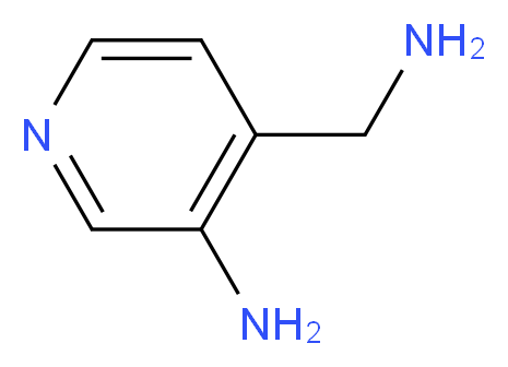 4-(aminomethyl)pyridin-3-amine_分子结构_CAS_144288-49-3