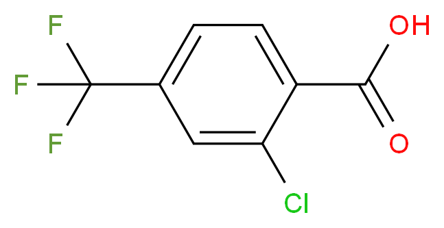 2-Chloro-4-(trifluoromethyl)benzoic acid_分子结构_CAS_23228-45-7)