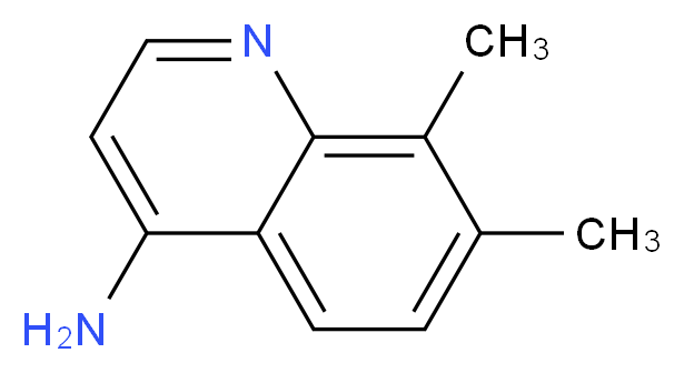 7,8-dimethylquinolin-4-amine_分子结构_CAS_948293-29-6