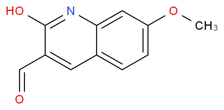 2-hydroxy-7-methoxyquinoline-3-carbaldehyde_分子结构_CAS_101382-55-2)