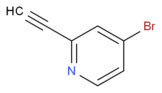 4-Bromo-2-ethynylpyridine_分子结构_CAS_1196155-22-2)