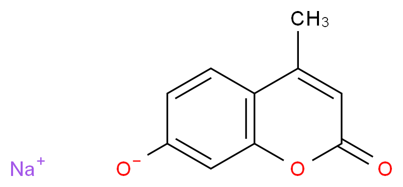 4-甲基伞形酮 钠盐_分子结构_CAS_5980-33-6)