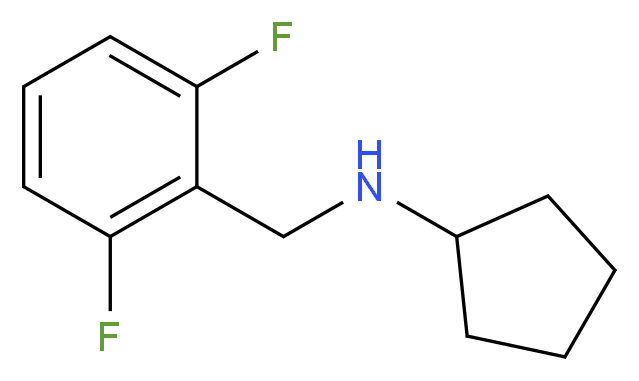 N-[(2,6-difluorophenyl)methyl]cyclopentanamine_分子结构_CAS_)