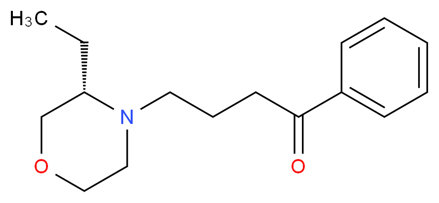 4-[(3S)-3-ethylmorpholin-4-yl]-1-phenylbutan-1-one_分子结构_CAS_)
