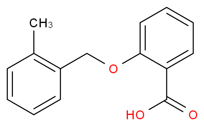 2-[(2-Methylbenzyl)oxy]benzoic acid_分子结构_CAS_)