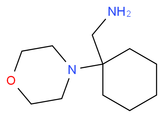 1-(1-morpholin-4-ylcyclohexyl)methanamine_分子结构_CAS_64269-03-0)