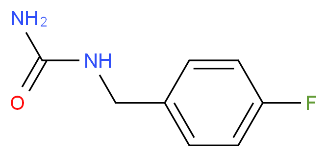 [(4-fluorophenyl)methyl]urea_分子结构_CAS_76523-24-5