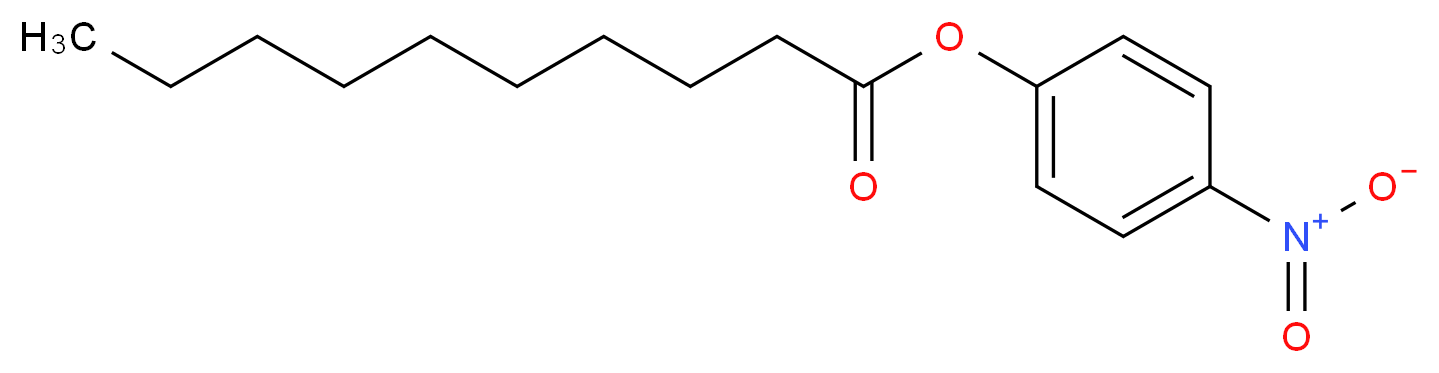 4-Nitrophenyl decanoate_分子结构_CAS_1956-09-8)