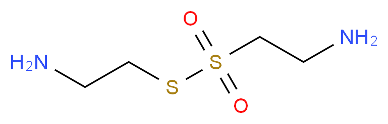 2-[(2-aminoethanesulfonyl)sulfanyl]ethan-1-amine_分子结构_CAS_10027-70-0