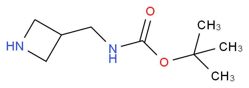 3-(Boc-Aminomethyl)azetidine  _分子结构_CAS_91188-15-7)