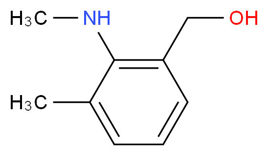 [3-methyl-2-(methylamino)phenyl]methanol_分子结构_CAS_941294-10-6