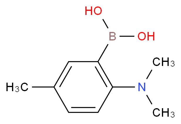 [2-(dimethylamino)-5-methylphenyl]boronic acid_分子结构_CAS_1310404-83-1