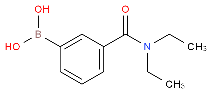 [3-(diethylcarbamoyl)phenyl]boronic acid_分子结构_CAS_237413-05-7