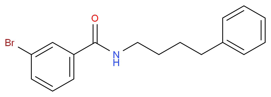 3-bromo-N-(4-phenylbutyl)benzamide_分子结构_CAS_333396-16-0
