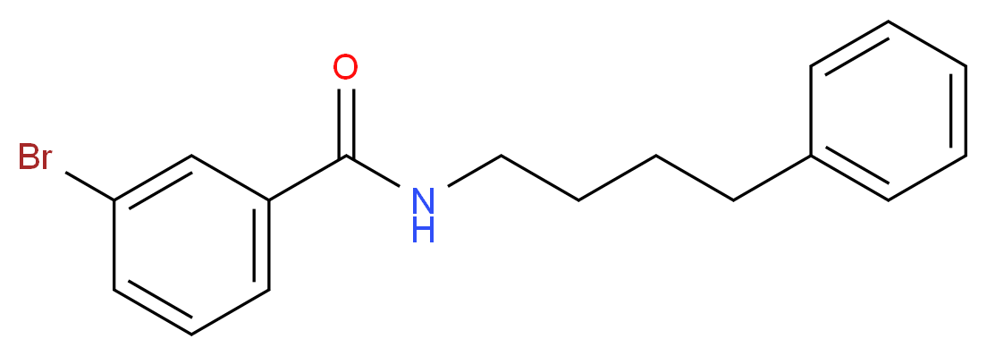 3-bromo-N-(4-phenylbutyl)benzamide_分子结构_CAS_333396-16-0)