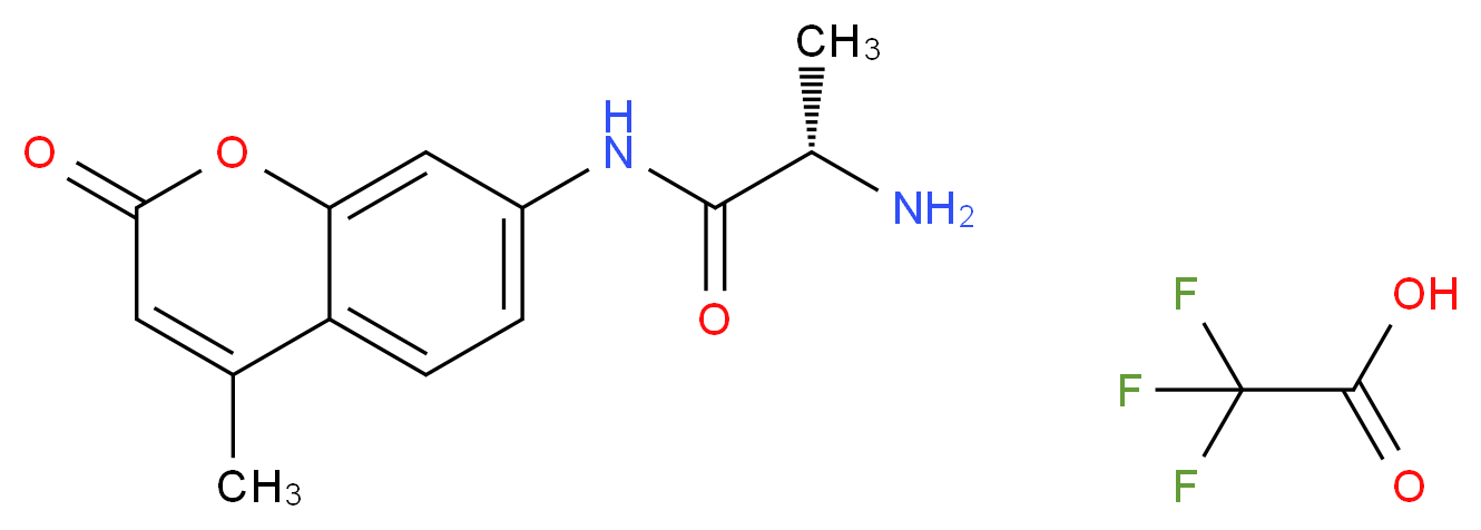 L-Alanine 7-amido-4-methylcoumarin trifluoroacetate salt_分子结构_CAS_96594-10-4)
