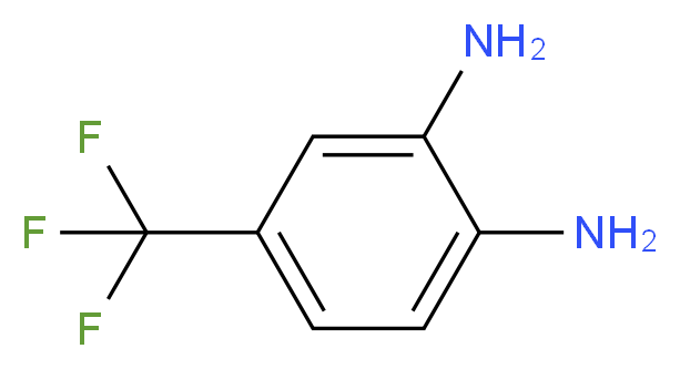 4-三氟甲基邻苯二胺_分子结构_CAS_368-71-8)