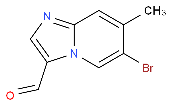 6-Bromo-7-methylimidazo[1,2-a]pyridine-3-carbaldehyde_分子结构_CAS_1072944-75-2)