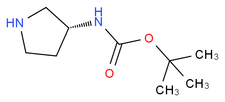 (R)-Pyrrolidin-3-yl-carbamic acid tert-butyl ester_分子结构_CAS_122536-77-0)