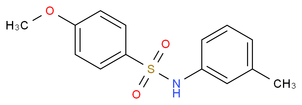 4-methoxy-N-(3-methylphenyl)benzene-1-sulfonamide_分子结构_CAS_7230-53-7