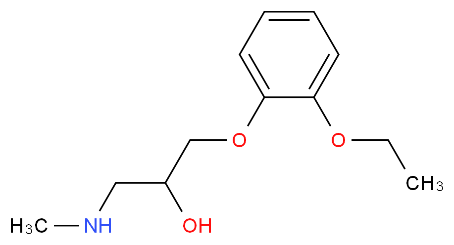 [3-(2-ethoxyphenoxy)-2-hydroxypropyl](methyl)amine_分子结构_CAS_14754-63-3