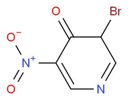 3-bromo-5-nitro-3,4-dihydropyridin-4-one_分子结构_CAS_70149-42-7