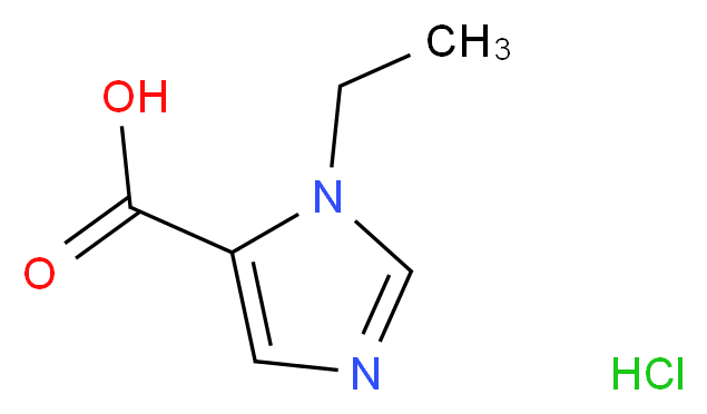 3-Ethyl-3H-imidazole-4-carboxylic acid hydrochloride_分子结构_CAS_1185297-91-9)