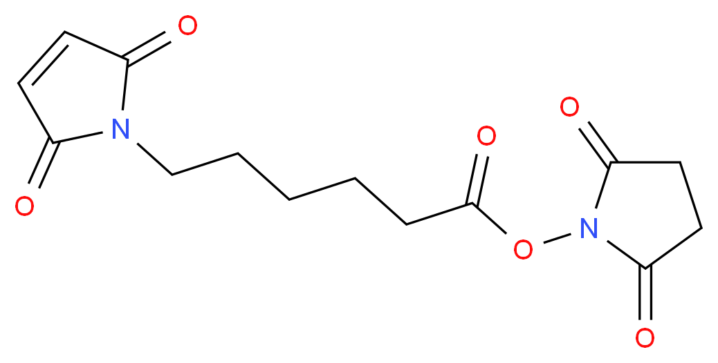 N-Succinimidyl 6-maleimidohexanoate_分子结构_CAS_55750-63-5)