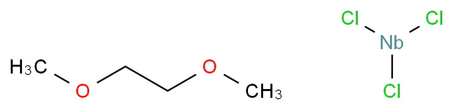 1,2-二甲氧基乙烷氯化铌(III)络合物_分子结构_CAS_110615-13-9)