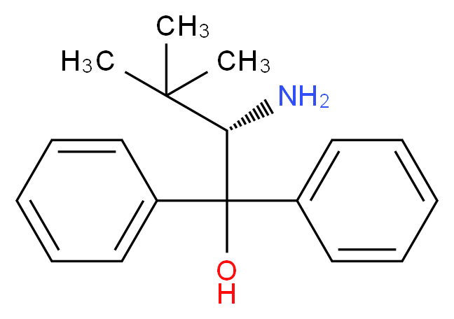 (S)-(-)-2-氨基-3,3-二甲基-1,1-二苯基-1-丁醇_分子结构_CAS_144054-70-6)